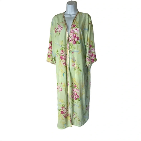 Oscar De La Renta robe and slip dress gown set - Picture 8 of 14